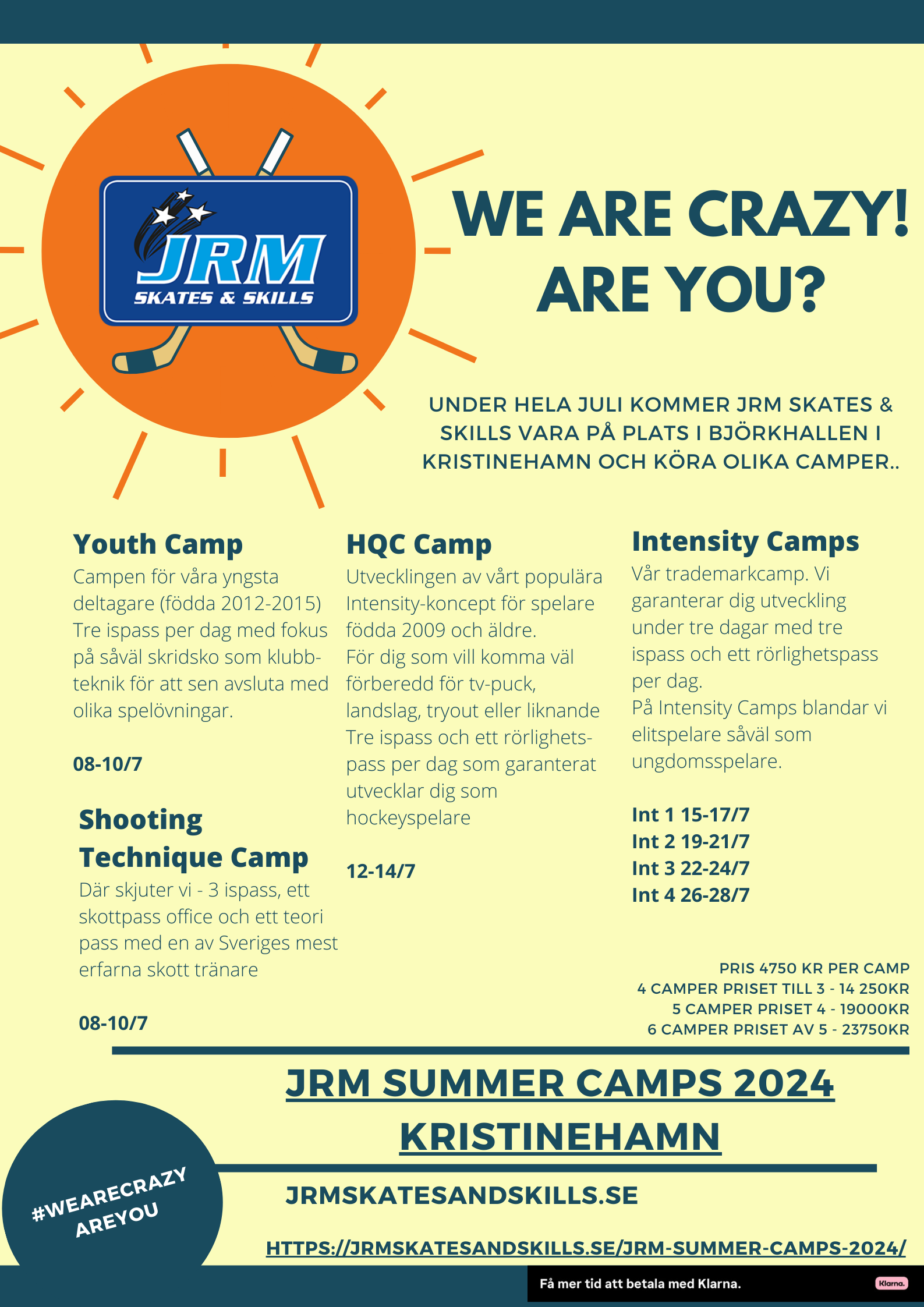 JRM Summer Camps 2024 JRM Skates & Skills